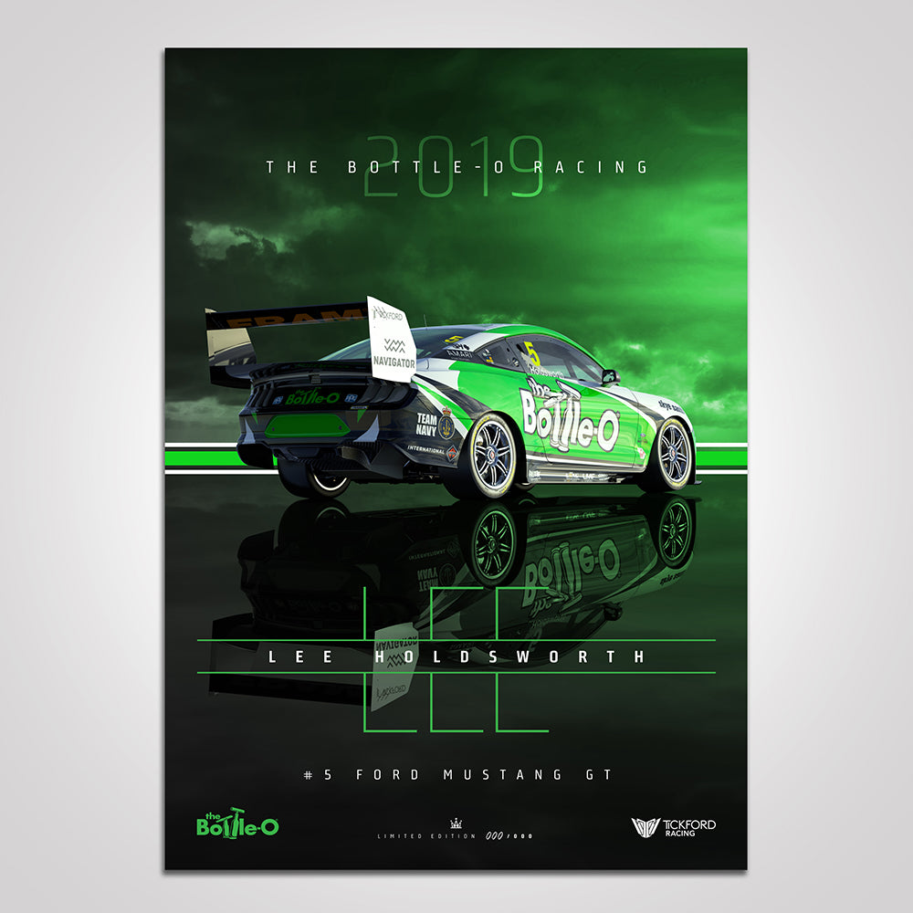 2019 The Bottle-O Racing #5 Ford Mustang Lee Holdsworth Print