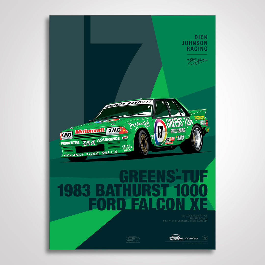 Dick Johnson Racing Greens'-Tuf Variant Limited Edition Print