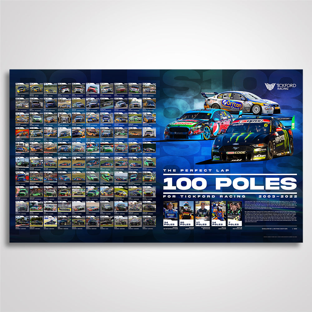 The Perfect Lap: 100 Poles For Tickford Racing Limited Edition Print