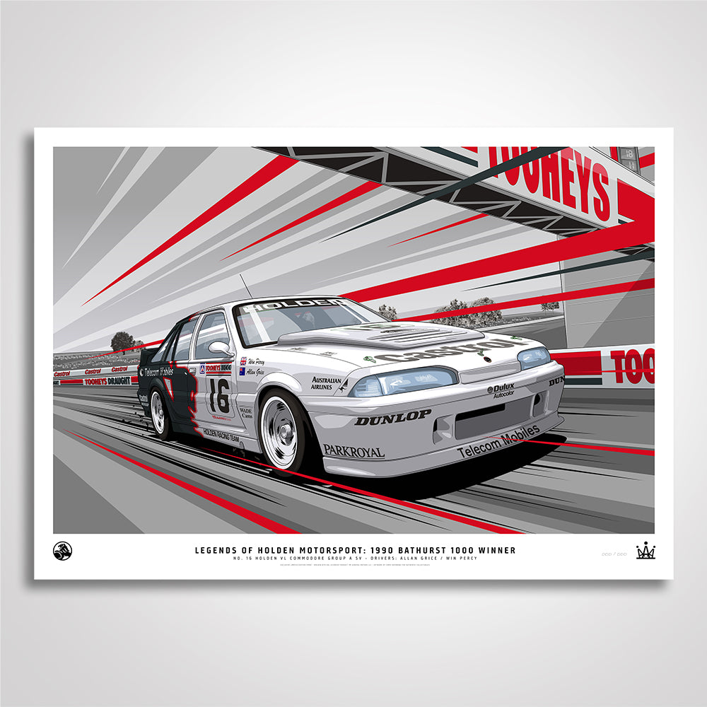Legends of Holden Motorsport: 1990 Bathurst 1000 Winner Limited Edition Print