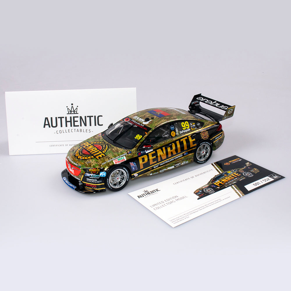 1:18 Erebus Penrite Racing #99 Holden ZB Commodore Supercar - 2019 Townsville 400 Camouflage Livery
