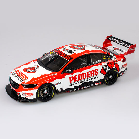 1:18 Pedders #4 Holden ZB Commodore Supercar - 2020 Supercars Eseries Celebrity Race Winner