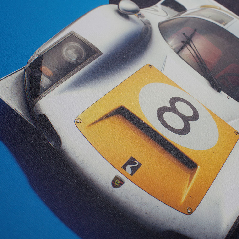 Porsche 906 1967 Japanese Grand Prix Winner White Print