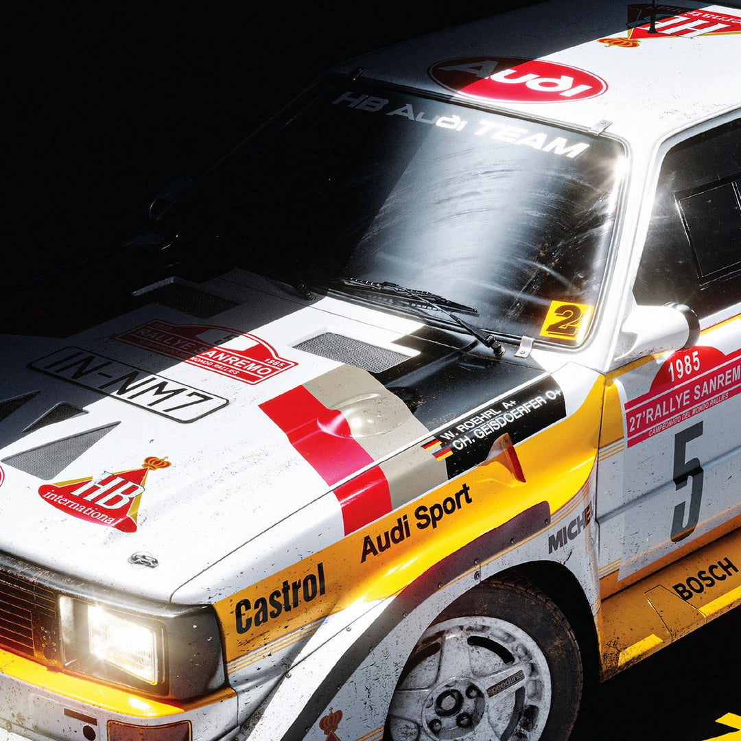 San Remo 1985 Walter Röhrl - Christian Geistdörfer Audi Quattro S1 San Remo 1985 Walter Röhrl - Christian Geistdörfer Audi Quattro S1
