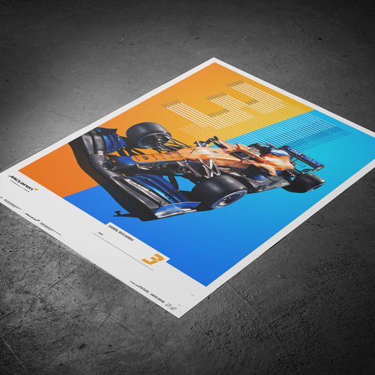 McLaren Formula 1 Team - Daniel Ricciardo - 2021 Limited Edition Print