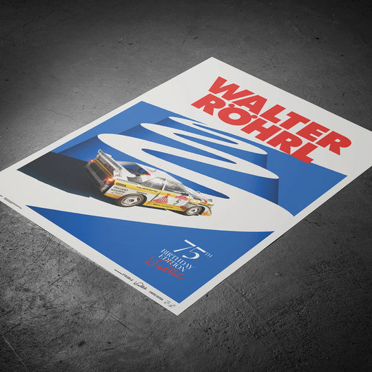 Walter Rohrl - 75th Birthday - San Remo 1985 - Limited Edition Print